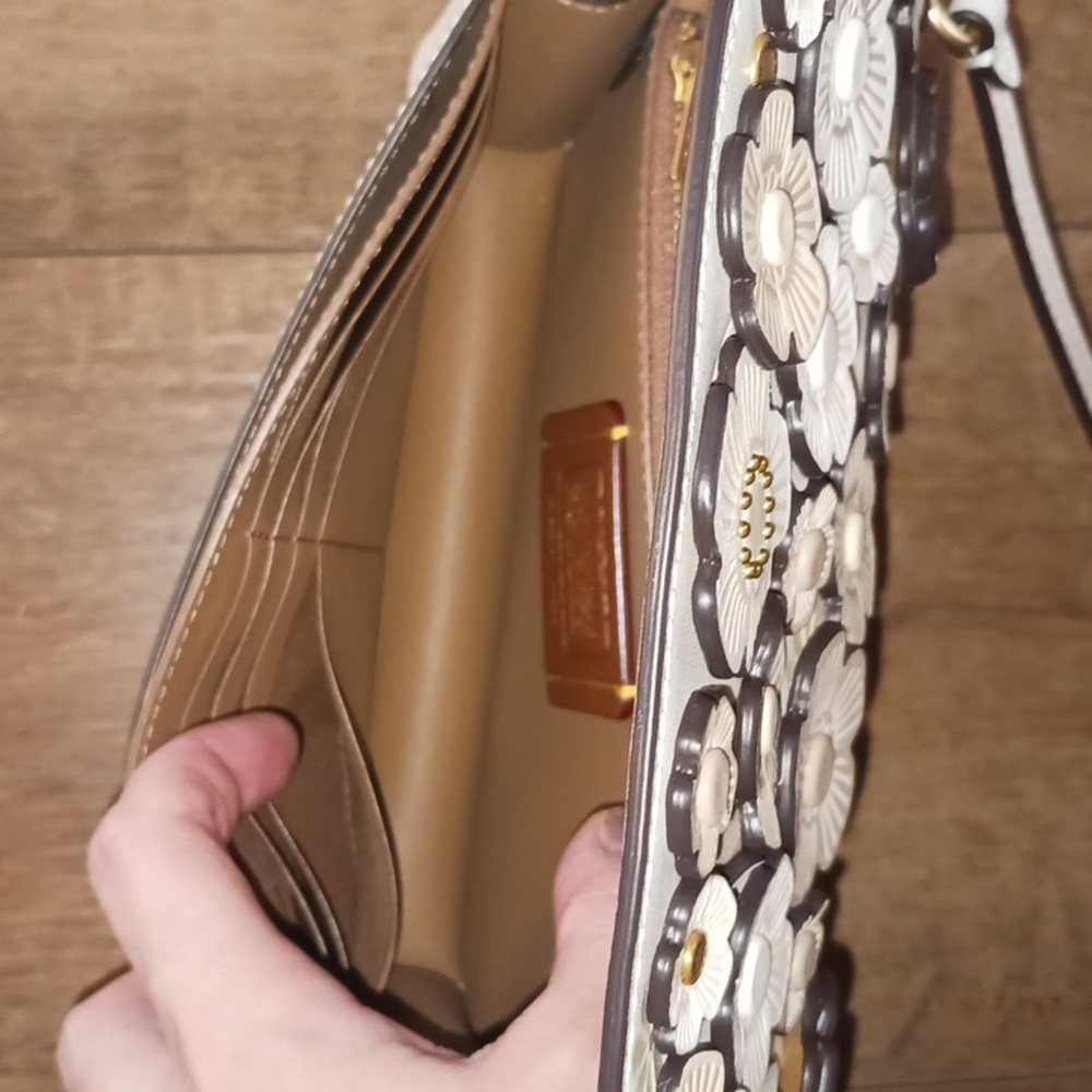 Coach Hayden Cream Tea Rose Crossbody Bag - Picture 15 of 16